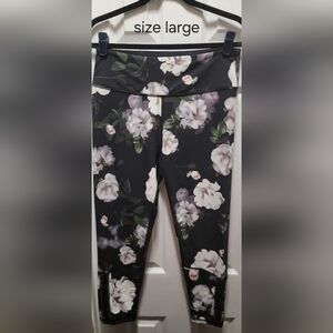 Victoria's Secret Black Floral Leggings